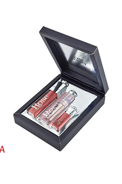 ROSE BERRYY Lip Glow & Glossy Lip Gloss Set, Shade A