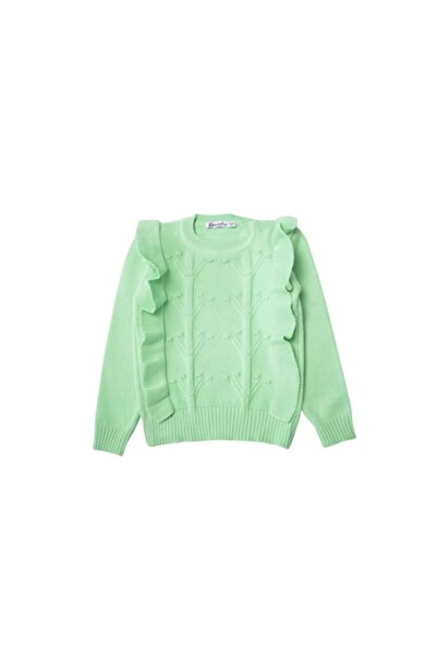 MODJEANS Knitted Sweater for Girls with Ruffles
