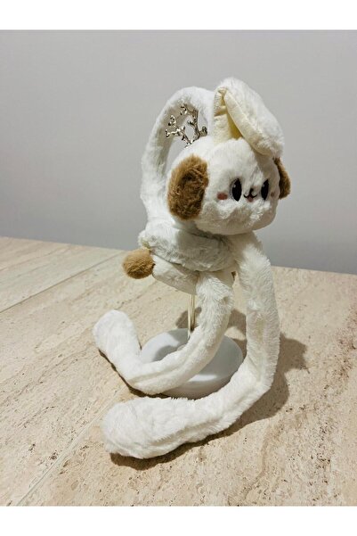 zyc Cute Dog Character Moving and Sound Soft Plush Headphone