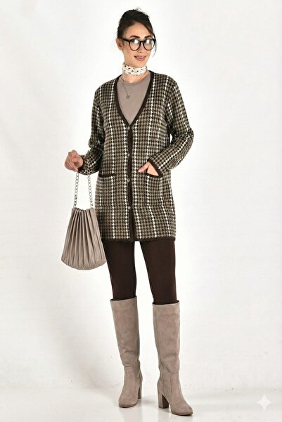 onno style woman Kazayagi Pattern Colorful Classic Knitwear Jacket