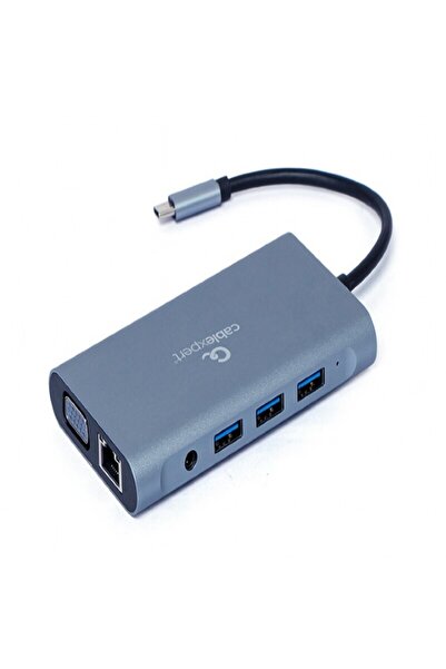 Gembird Σταθμός σύνδεσης 7 σε 1, USB-C x 1, USB-A 3.1 x 3, HDMI x 1,