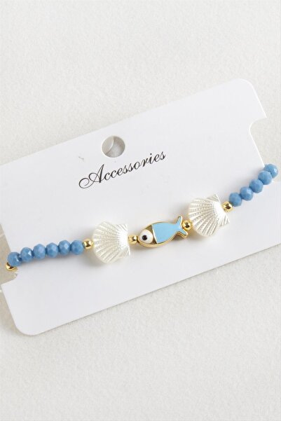 Angel Of Life سوار من خيط الماكرومي الكريستالي على شكل لؤلؤة محار السمك