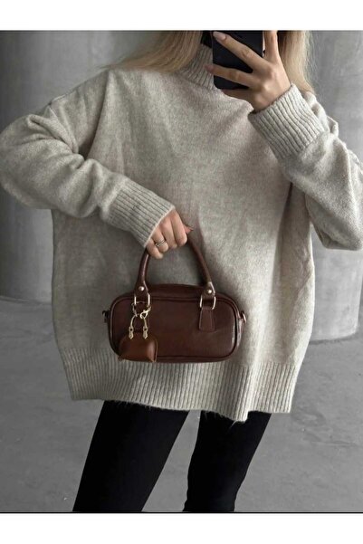 ÖZÜM TAKI Women's Hand and Shoulder Bag Brown