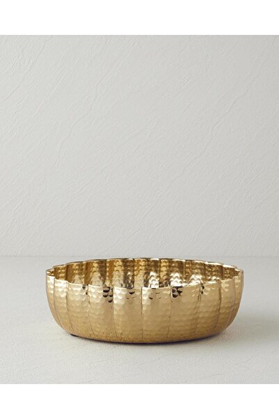 English Home Regina Metal Dekoratif Tabak 18 X 18 X 5 Cm Gold (22.12.2025)