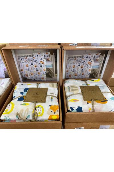 BURYAHOME Natural Baby Duvet Cover Set