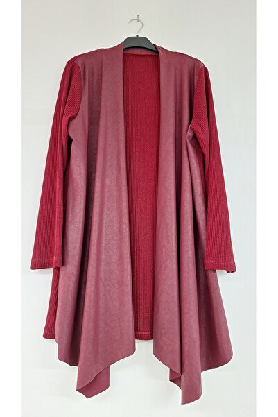 Belirteç Leather Stylish Cardigan