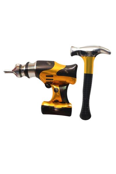 Partifabrik Construction Themed Hammer Drill Foil Balloon 2 Pieces