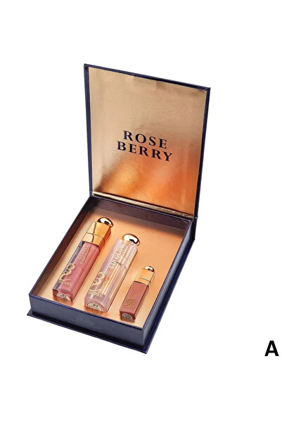 ROSE BERRYY Lip Combo | 3-Piece Lip Combo Set – Shade A