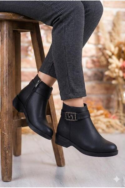 fort 16142 Γυναικείες μπότες με άνετη αγκράφα, αντιολισθητική σόλα και ζεστή ...