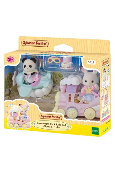 ADORE OYUNCAK 5819 Sylvanian Families Lunapark Oyun Seti Uçak ve Tren +3 yaş