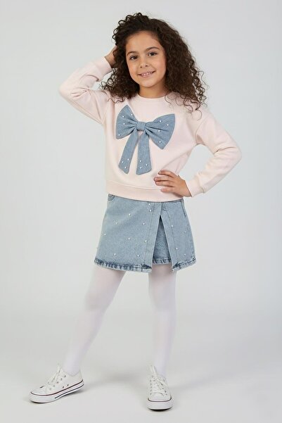 DMB BOYS & GIRLS Set fustă pantalon scurtă piese din denim pentru fete Dmb, 4...