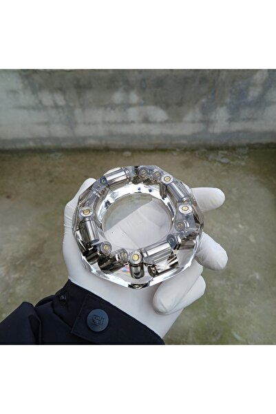 VALOR CO Valo 9mm Signature – Mermi Detaylı Premium Küllük (Transparent)