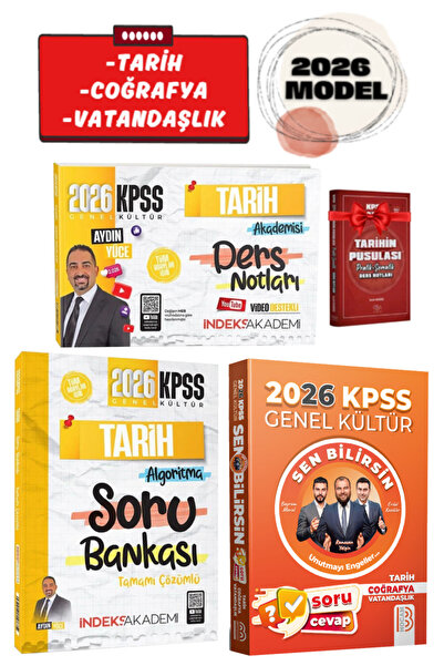 İndeks Akademi Benim Hocam 2026 KPSS Sen Bilirsin Soru Cevap Kitabı+Aydın Yüc...