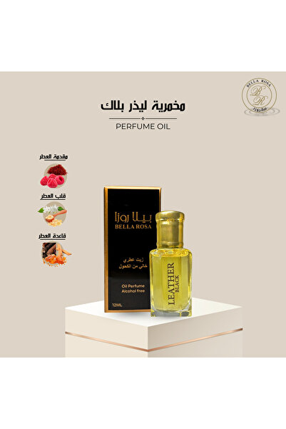 Bella Rosa Leather Black Perfume Oil Body Mist