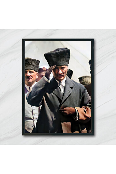 ArtSepeti Mustafa Kemal Atatürk - Poster Çerçevesiz Poster Duvar Tablosu Mode...