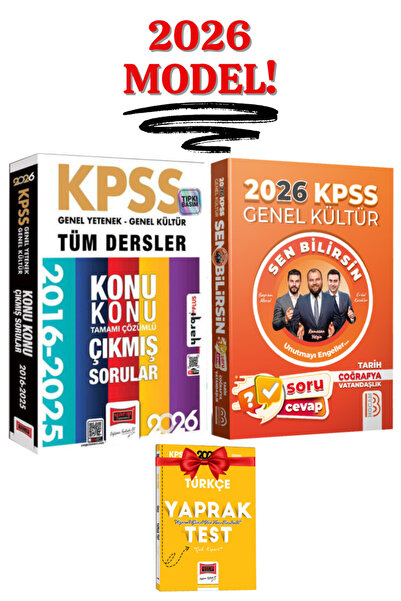 Yargı Yayınları Benim Hocam 2026 KPSS Sen Bilirsin Tarih-Coğrafya-Vatandaşlık...
