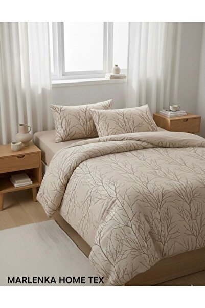 Marlenka Home Tex Дерев'яний візерунок бавовняний комплект постільної білизни