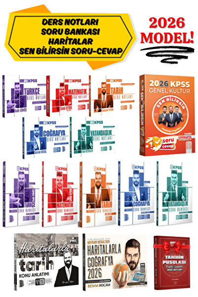 CBA Akademi Benim Hocam 2026 KPSS Sen Bilirsin Soru Cevap Kitabı+Tüm Dersler ...