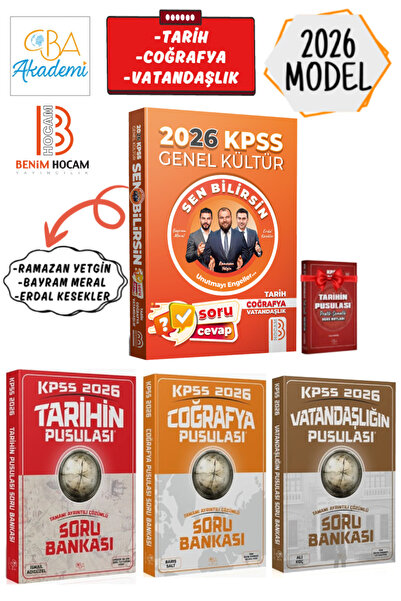 CBA Akademi Benim Hocam Yayın 2026 KPSS Sen Bilirsin Tarih-Coğrafya-Vatandaşl...