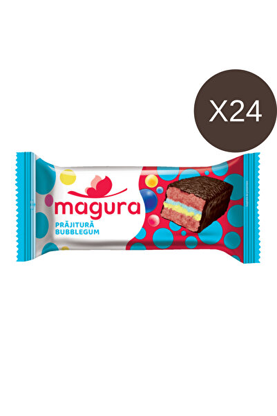 Magura Bubble Gum Cake – 24 Pieces × 35 g