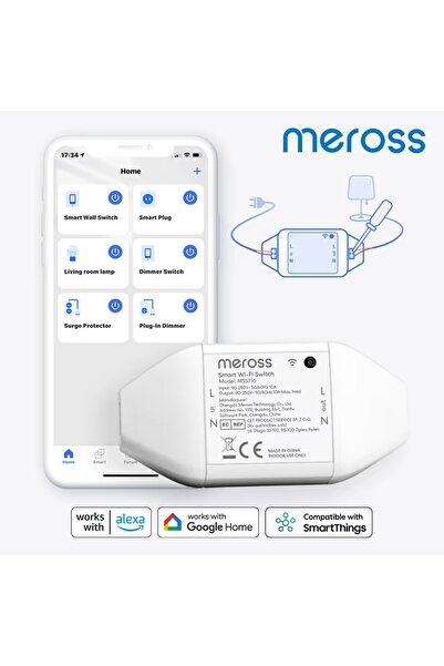 MEROSS Akıllı Anahtar MSS710 (Google home ve Alexa Destekli)