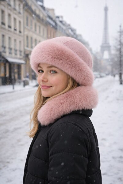 BALIENTE Pink Soft Textured Children's Kalpak Hat 10-15 Years Old