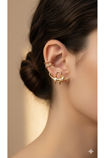 AURA Cat cartilage earrings