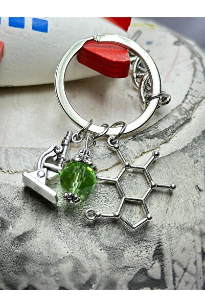anahtarlık evreni Microscope and Dna Double Helix Science Souvenir Laboratory...