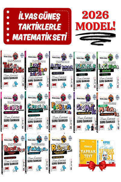 Yargı Yayınları İlyas Güneş 2026 Tüm Adaylar İçin Taktiklerle Matematik Seti-...