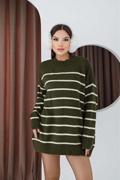DMBASİC STRIPED KNIT SWEATER
