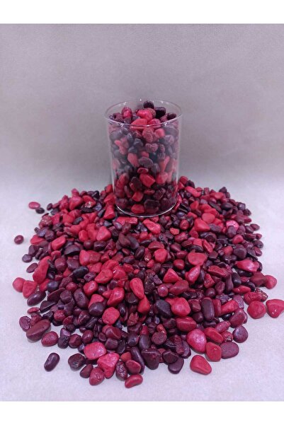 Royall Craft 250 GR Akvaryum Taşı Dekoratif Balık Akvaryumu Taşları Kırmızı K...