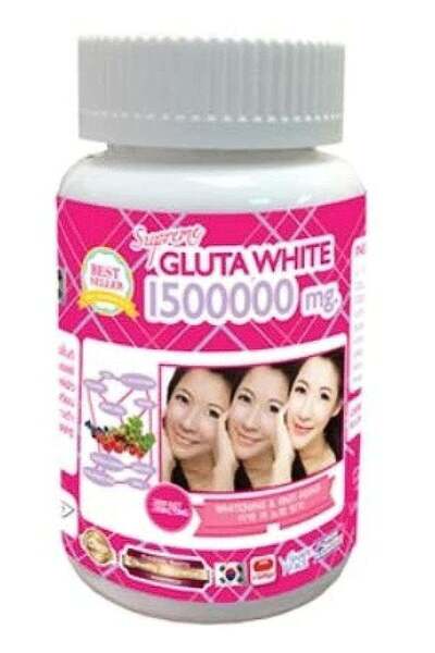 GLUTA WHITE كبسولات الجلوتاثيون الفائقة - كبسولات جيلاتينية متطورة لتفتيح الب...