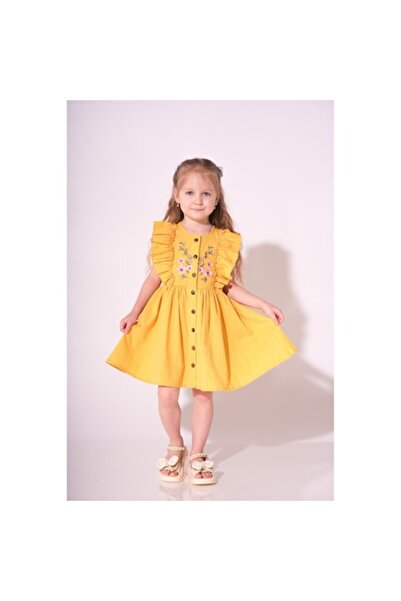 Mod Kids Dress for Girls, Modkids, 98, Yellow
