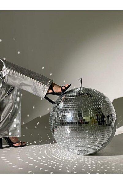 Mado Gallery كرة ديسكو عاكسة - زينة حفلات زجاجية عاكسة، حلقة تعليق، تأثير متلألئ، 60 سم