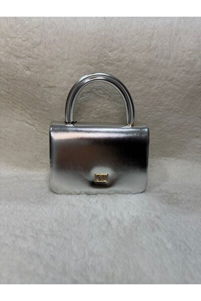 HABİCH BUOTİQUE Kadın Altın Rengi Gold Parlak Zincir Askılı Kadın Omuz Çantası