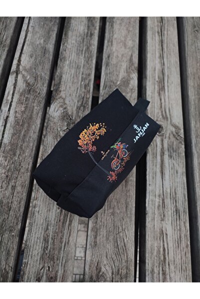 JANJAN Large Natural Makeup Bag, Organizer Bag, Organizer, Cosmetic Carrying Case,