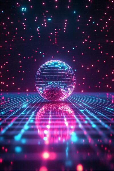 Mado Gallery كرة ديسكو عاكسة - زينة حفلات زجاجية عاكسة، حلقة تعليق، تأثير متلألئ، 10 سم