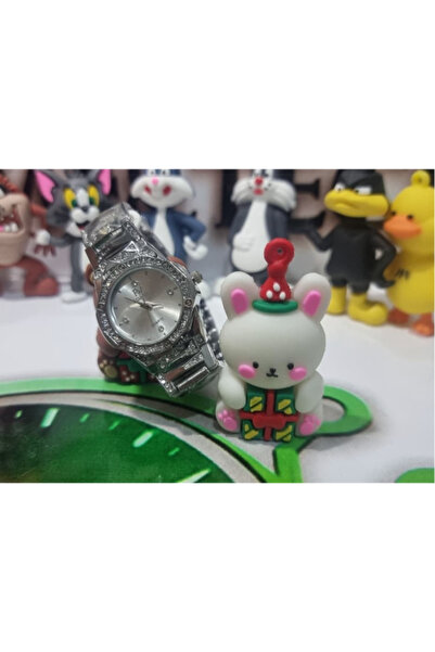 Time&Tech Steel Cord Stone Silver Color Women's Watch