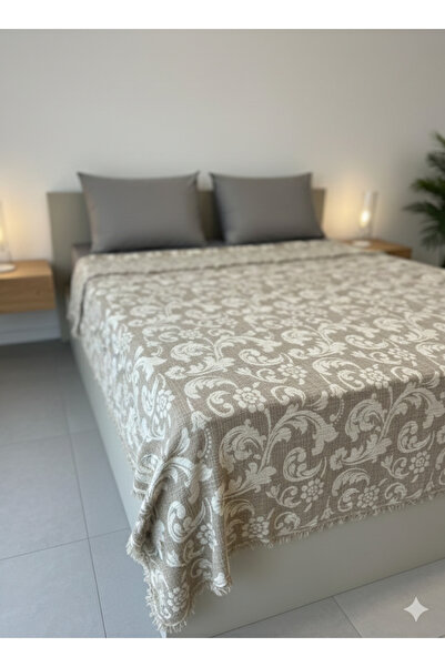 Coton Delux 100% Cotton Muslim Bedspread Double Size – Soft Texture, Lightwei...