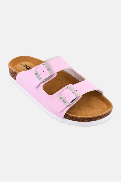 MUDD Women Slip On Cork Sandals, Pink