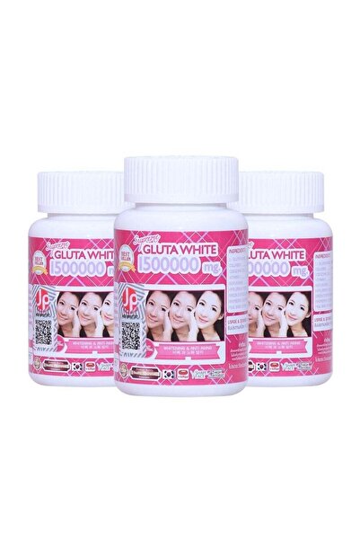 GLUTA WHITE Supreme 1500000 mg Whitening and AntiAging - Pack of 3