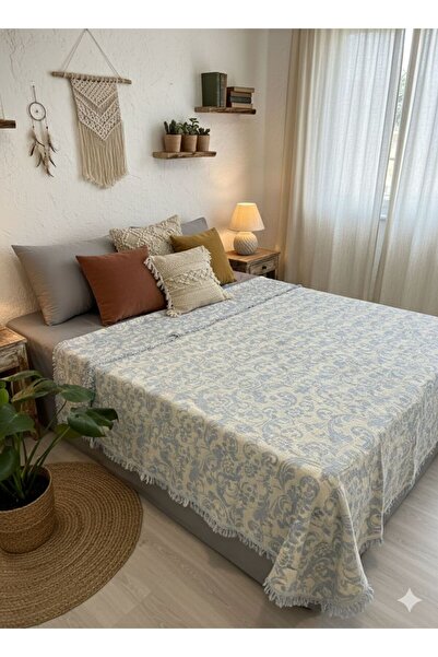 Coton Delux 100% Cotton Muslim Bedspread Double Size – Soft Texture, Lightwei...
