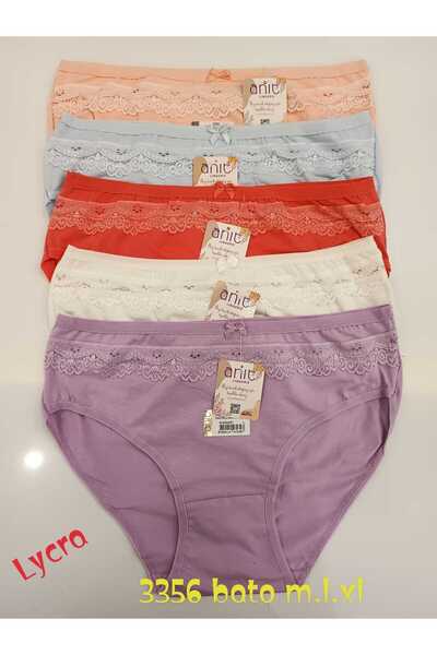 Anıt Kadın Asortı Orta Kuleli Dantelli Bato Külot