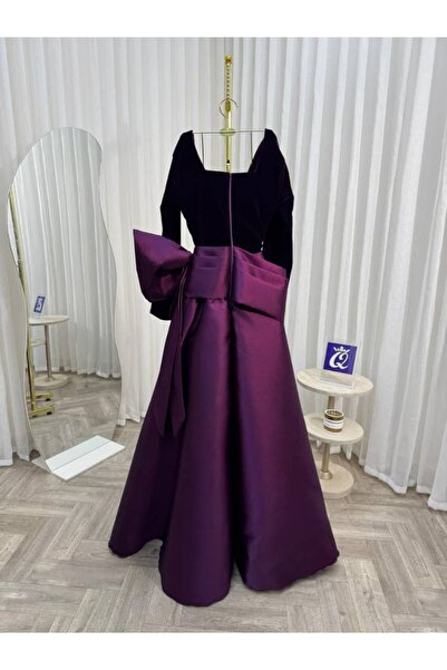 Special-DIARA Elegant evening dress in a luxurious purple color