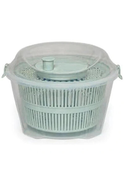 AyrStore Pratik Salata Kurutucu, Sebze Yeşillik Marul Yıkama ve Kurutma Kabı ...