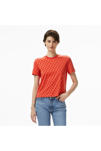 Calvin Klein Classic Kadın Kırmızı T-Shirt