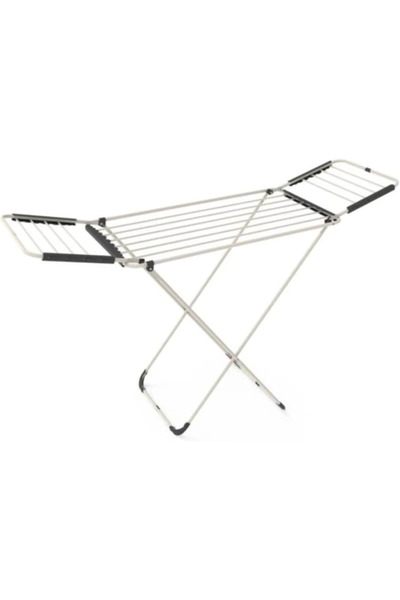 AyrStore Perilla Vinela Kanatlı Kalın Borulu Çamaşır Kurutmalığı Mat Beyaz 1