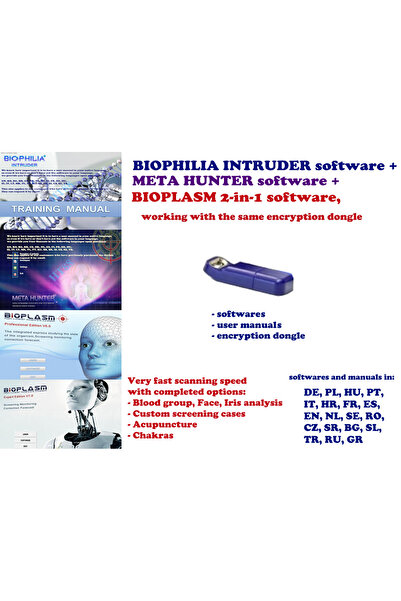 Biophilia Softuri si stick USB de encriptare pentru soft Intruder NLS, pentru soft Meta Hunter NLS s