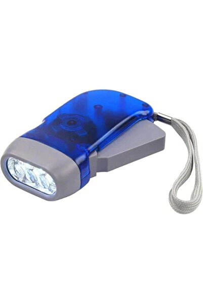 AyrStore Dinamolu Kendinden Şarjlı Pilsiz Krank El Feneri, Çok Amaçlı Doğa, S...