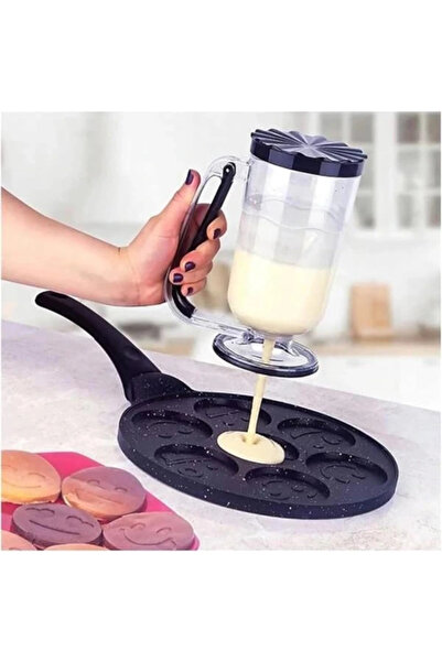 AyrStore Pankek Dağıtıcı Hamur Porsiyonlayıcı Şekillendirici 900 ml Dökme Apa...